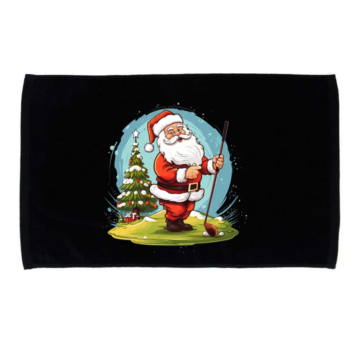 Christmas Santa Claus Golf Xmas Gift Microfiber Hand Towel