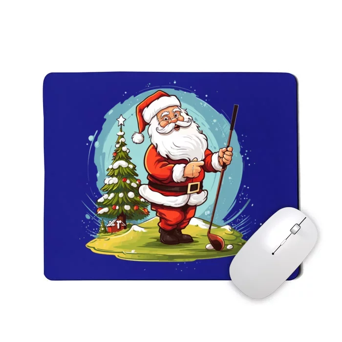 Christmas Santa Claus Golf Xmas Gift Mousepad