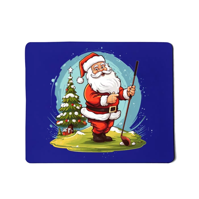 Christmas Santa Claus Golf Xmas Gift Mousepad