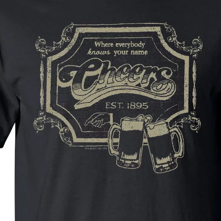 Cheers Sign Tall T-Shirt