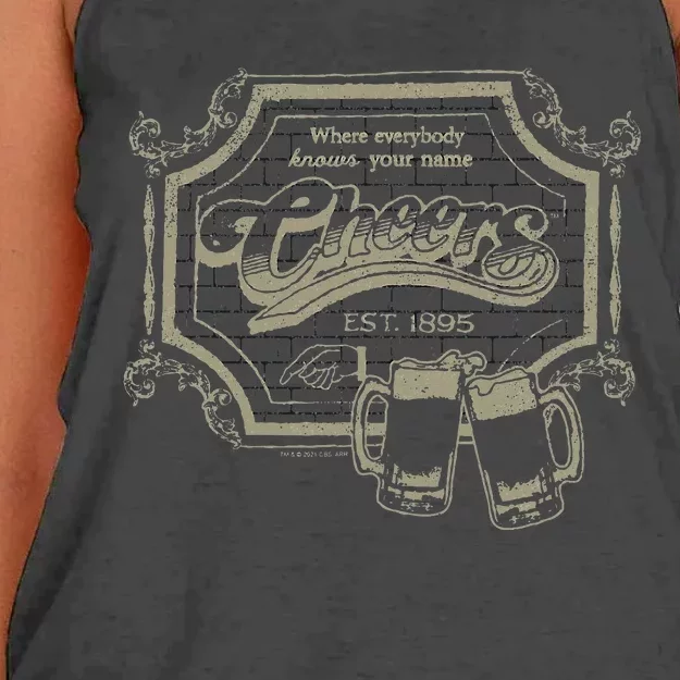 Cheers Sign Women's Knotted Racerback Tank