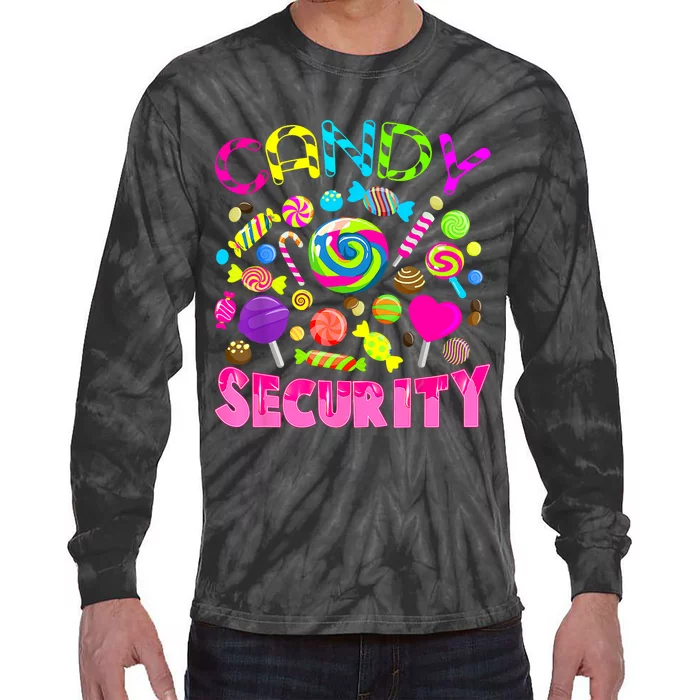 Candy Security Candyland Costume Teens Adult Tie-Dye Long Sleeve Shirt