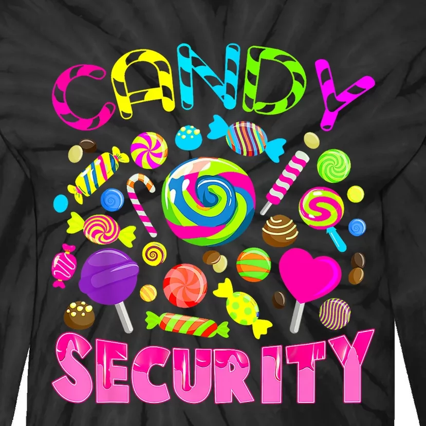 Candy Security Candyland Costume Teens Adult Tie-Dye Long Sleeve Shirt