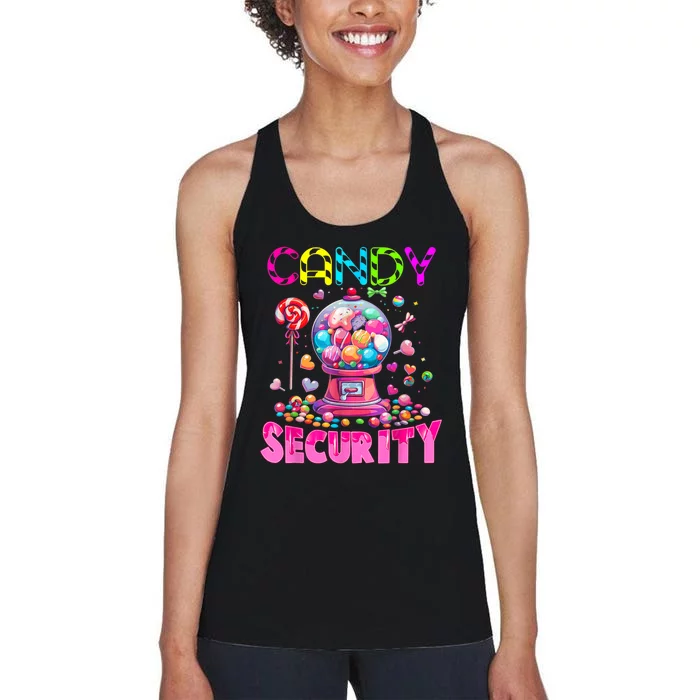 Candy Security Candyland Costume Teens Adult Women's Racerback Tank