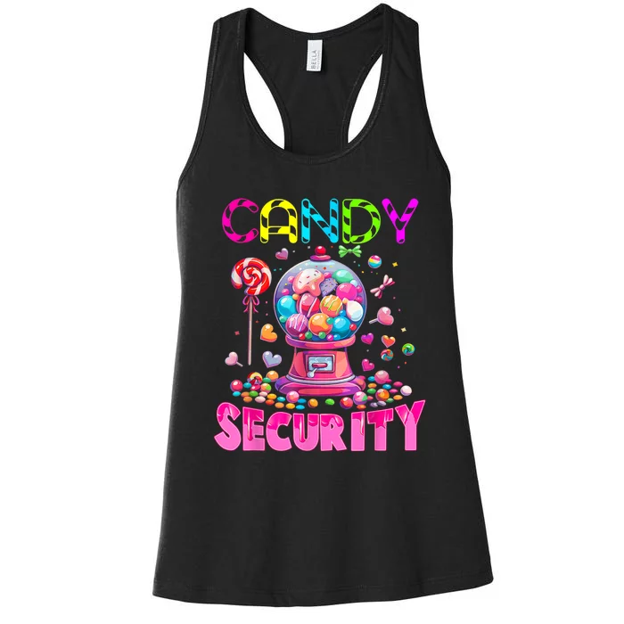 Candy Security Candyland Costume Teens Adult Women's Racerback Tank