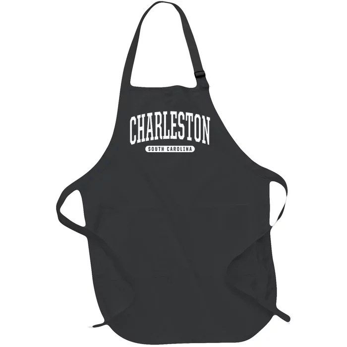 Charleston South Carolina Vacation College Style Sccharleston South Carolina V Full-Length Apron With Pocket