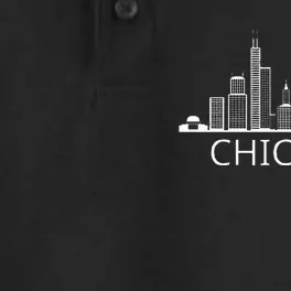 Chicago Skyline Dry Zone Grid Performance Polo