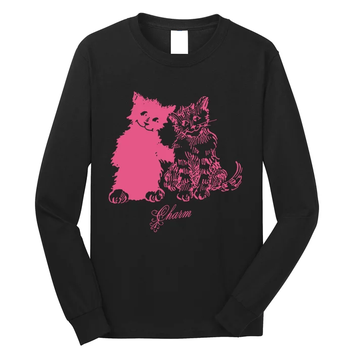 Clairo Store Charm Cat Friends Long Sleeve Shirt