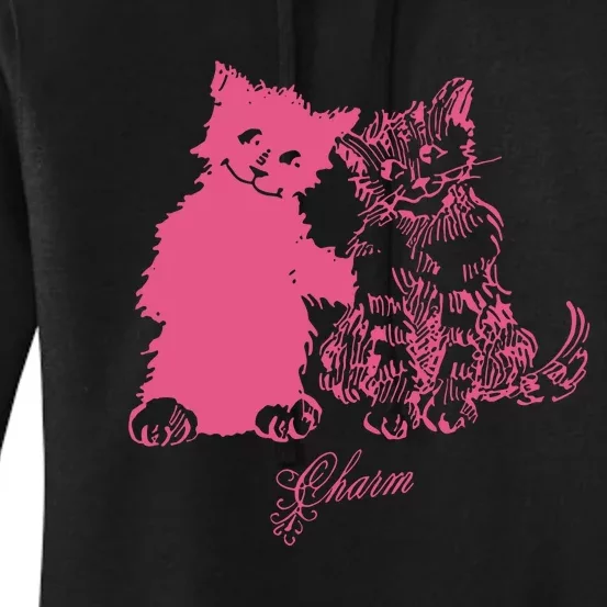 Clairo Store Charm Cat Friends Women's Pullover Hoodie