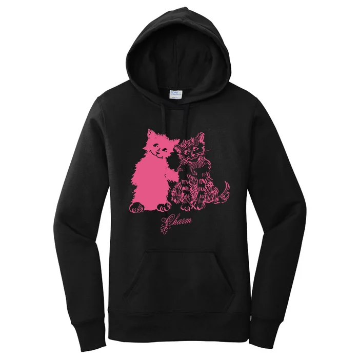 Clairo Store Charm Cat Friends Women's Pullover Hoodie