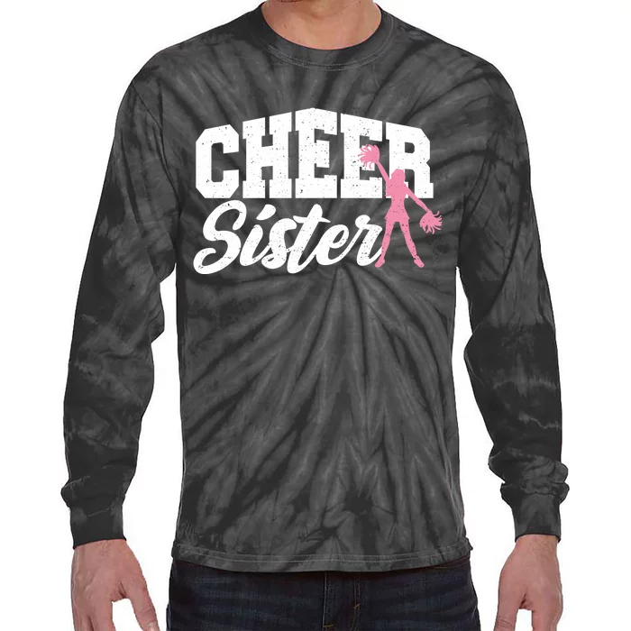 Cheer Sister Cheerleading Tie-Dye Long Sleeve Shirt