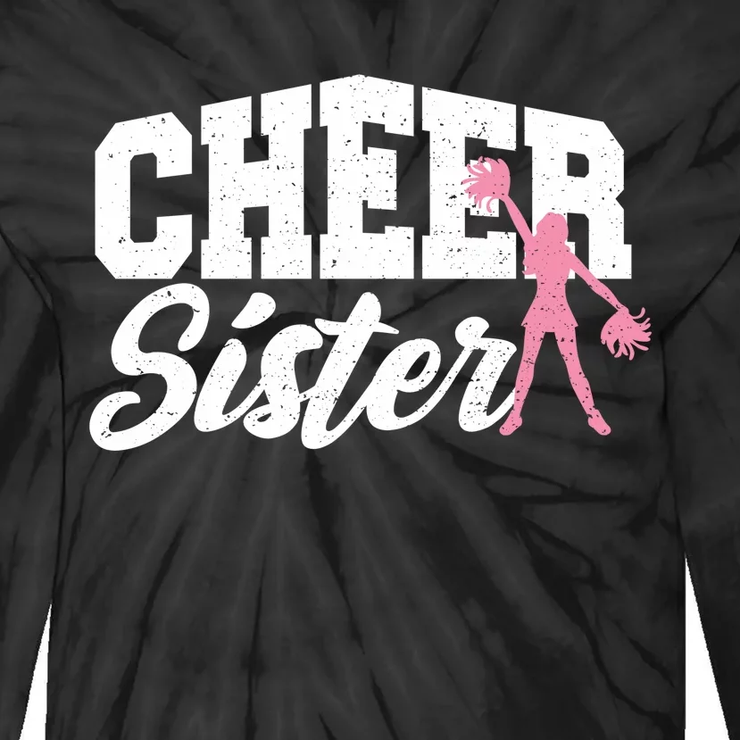 Cheer Sister Cheerleading Tie-Dye Long Sleeve Shirt