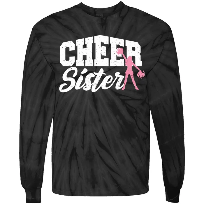 Cheer Sister Cheerleading Tie-Dye Long Sleeve Shirt