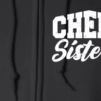 Cheer Sister Cheerleading Full Zip Hoodie