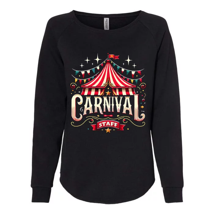 Carnival Staff Circus Matching Womens California Wash Sweatshirt