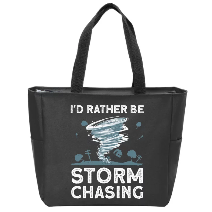 Cool Storm Chasing Hurricane Hunter Zip Tote Bag