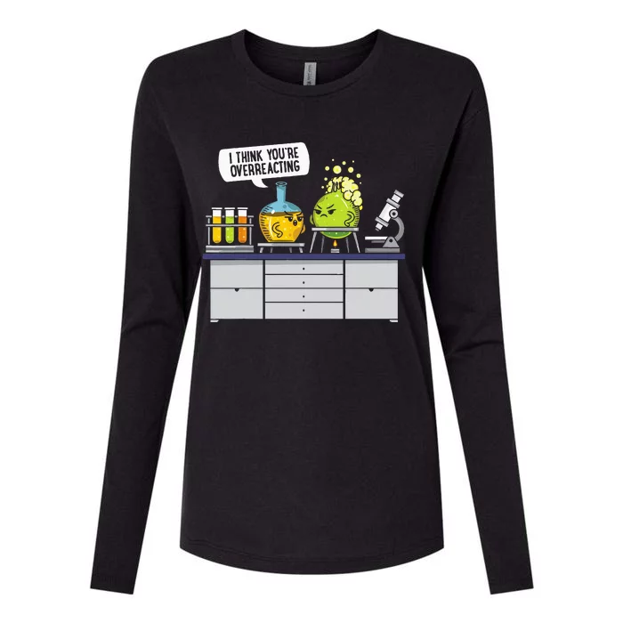 Chemistry Science Chemist Student Test Tube Funny Womens Cotton Relaxed Long Sleeve T-Shirt