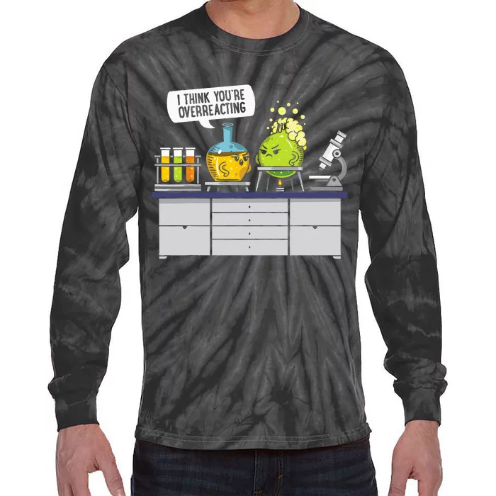 Chemistry Science Chemist Student Test Tube Funny Tie-Dye Long Sleeve Shirt