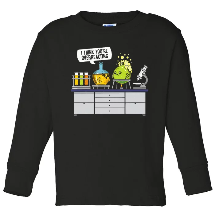 Chemistry Science Chemist Student Test Tube Funny Toddler Long Sleeve Shirt