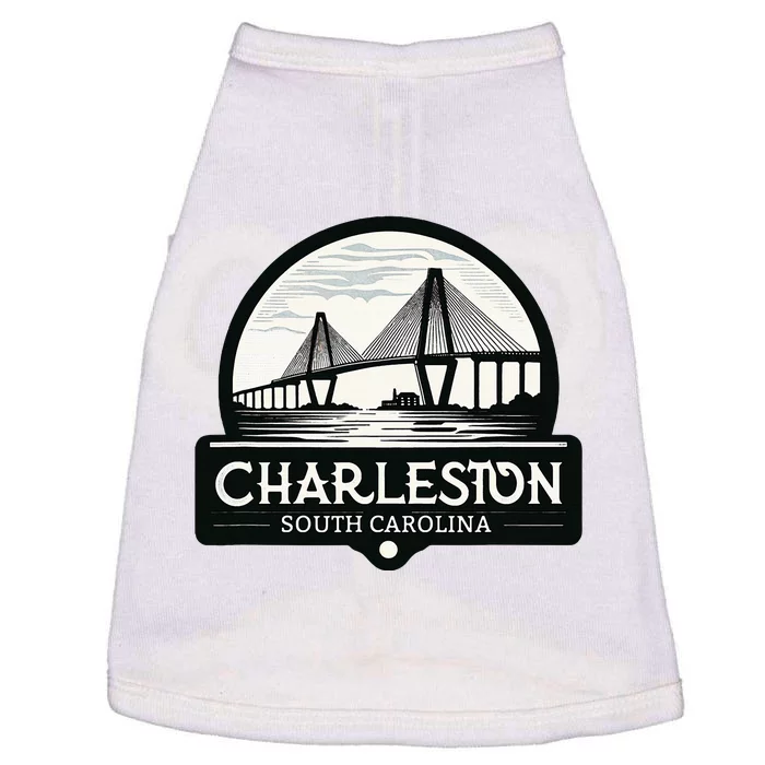 Charleston South Carolina Ravenel Bridge Skyline Doggie Tank