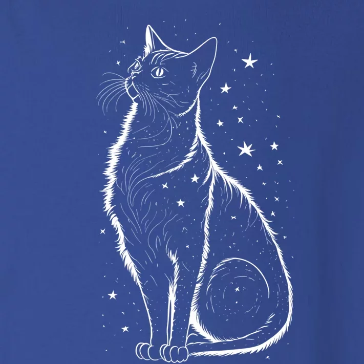 Cat Silhouette Cosmic Galaxy Cat Mom Cat Dad Cat Lover Cool Gift Toddler Long Sleeve Shirt