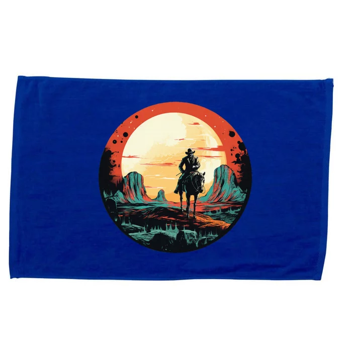 Cool Space Cowboy With Horse Costume Microfiber Hand Towel