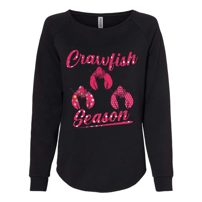 Crawfish Season Crayfish Cook Boil Lobster Gift Womens California Wash Sweatshirt