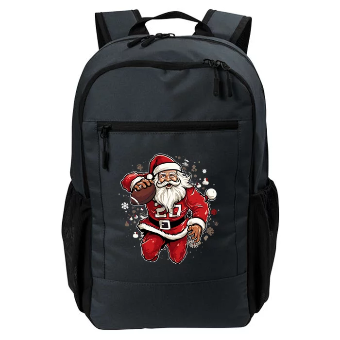 Christmas Santa Claus Football Xmas Meaningful Gift Daily Commute Backpack