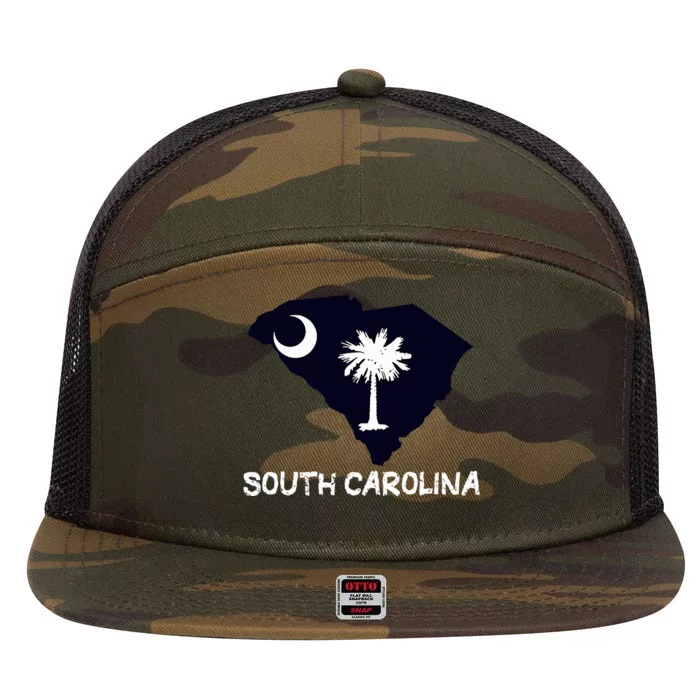 Cool South Carolina State 7 Panel Mesh Trucker Snapback Hat