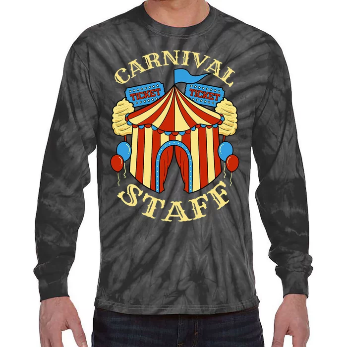 Carnival Staff Circus Event Security Ringmaster Lover Gift Tie-Dye Long Sleeve Shirt