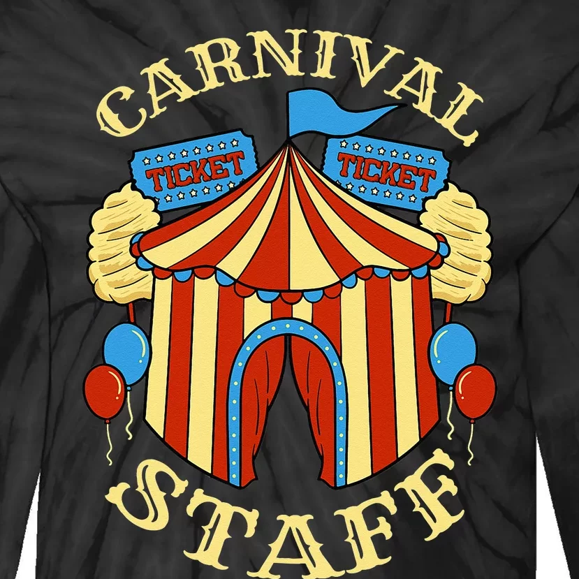 Carnival Staff Circus Event Security Ringmaster Lover Gift Tie-Dye Long Sleeve Shirt