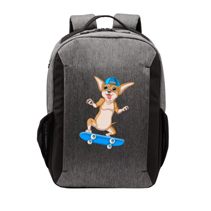 Chihuahua Skateboarding Vector Backpack