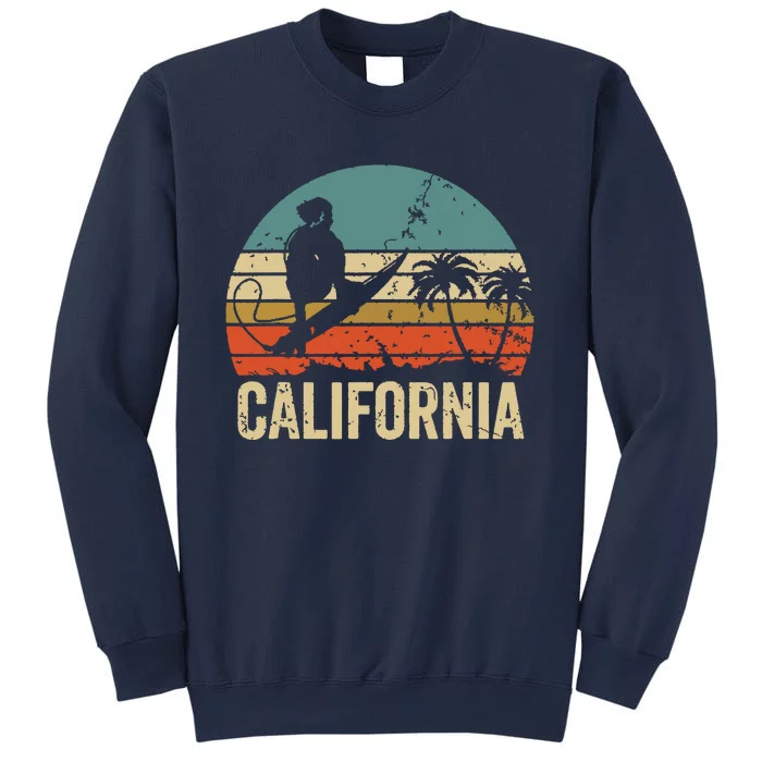 California Surf CA Vintage Retro Men Women Kids Surfer Sunset Sweatshirt