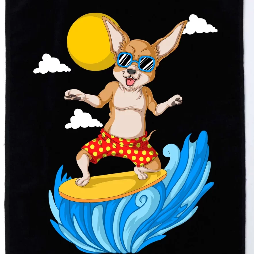 Chihuahua Surfing Platinum Collection Golf Towel