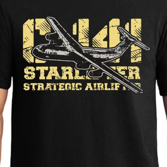 C141 Starlifter C141 Strategic Airlifter Military Aircraft Pajama Set