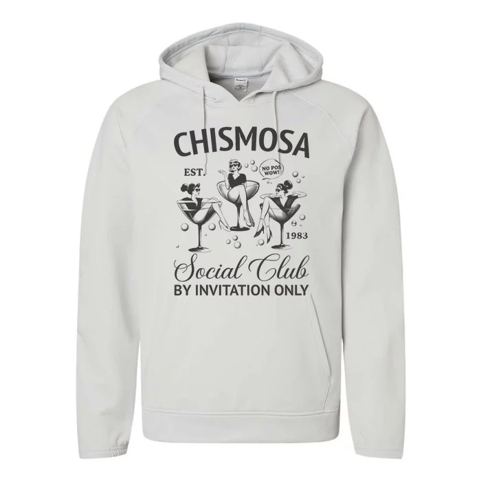 Chismosa Social Club Latina Mexicana Hispanic Performance Fleece Hoodie