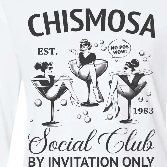 Chismosa Social Club Latina Mexicana Hispanic Womens Cotton Relaxed Long Sleeve T-Shirt