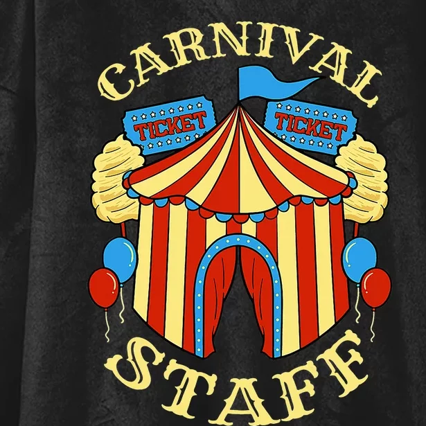 Carnival Staff Circus Event Security Ringmaster Lover Quote Hooded Wearable Blanket