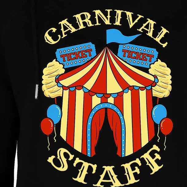 Carnival Staff Circus Event Security Ringmaster Lover Quote Womens Funnel Neck Pullover Hood