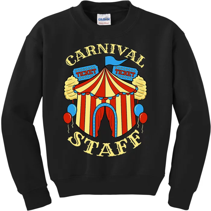 Carnival Staff Circus Event Security Ringmaster Lover Quote Kids Sweatshirt