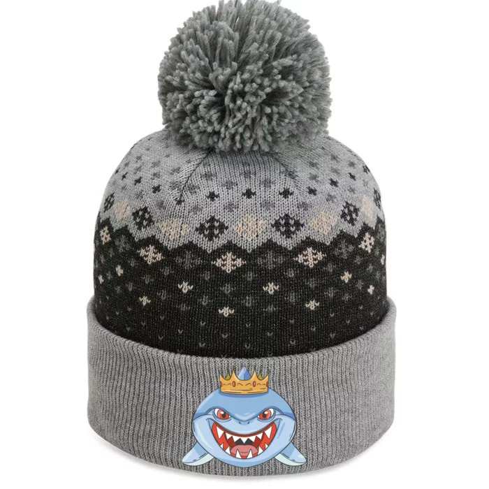 Cartoon Shark Crown The Baniff Cuffed Pom Beanie