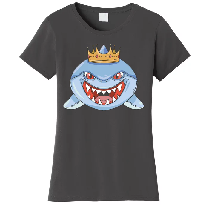 Cartoon Shark Crown Women's T-Shirt