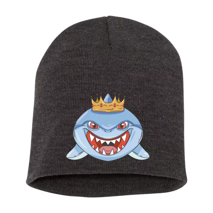 Cartoon Shark Crown Short Acrylic Beanie