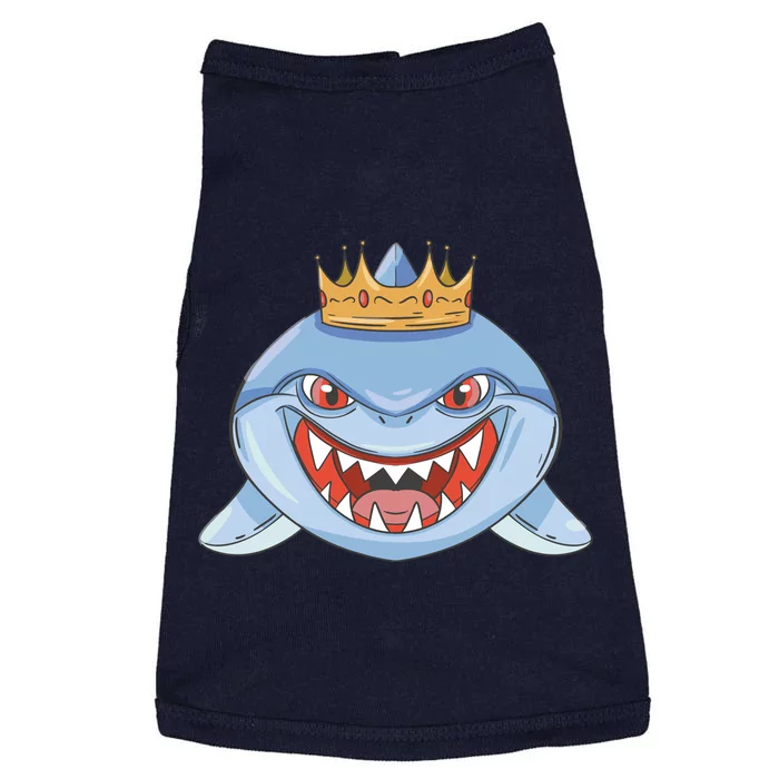 Cartoon Shark Crown Doggie Tank