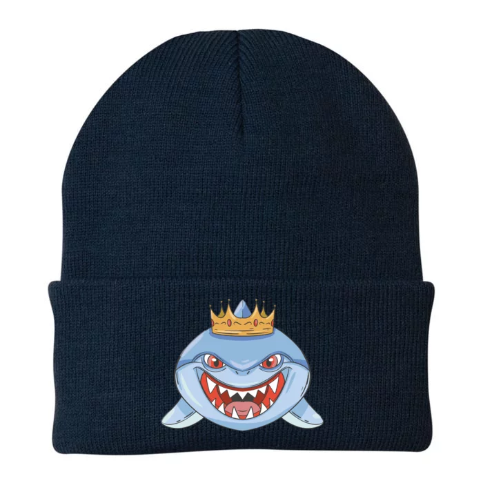 Cartoon Shark Crown Knit Cap Winter Beanie