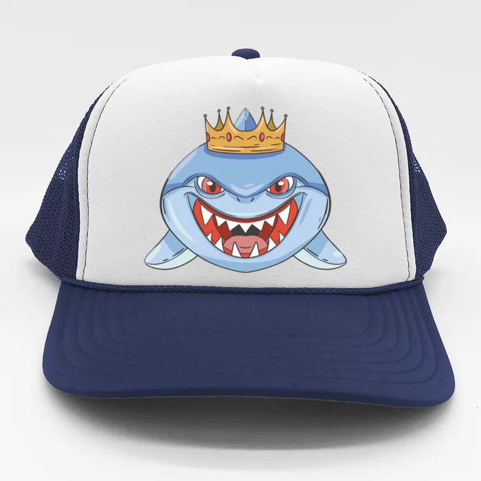 Cartoon Shark Crown Trucker Hat