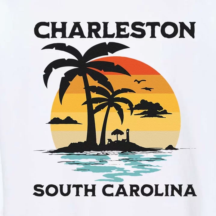 Charleston South Carolina Beach Summer Vacation Garment-Dyed Sweatshirt