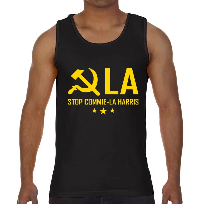 Commiela Stop Commie La Harris Stop Kamala Trump 2024 Comfort Colors® Tank Top