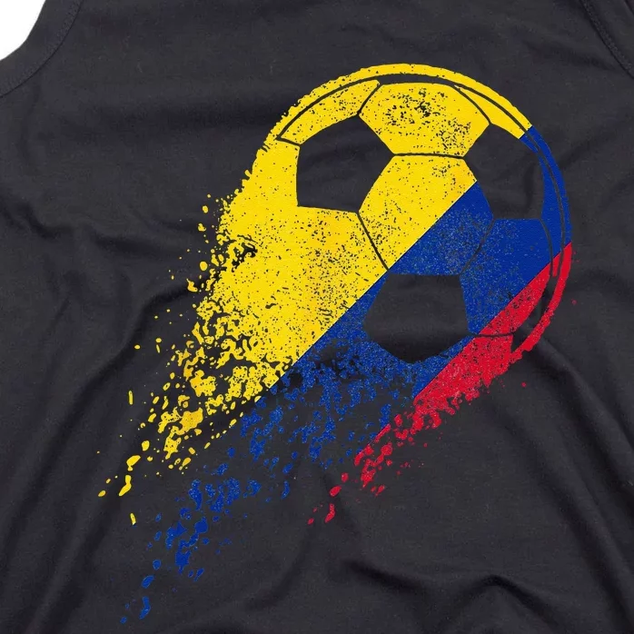 Colombia Soccer Colombian Flag Pride Soccer Player Tank Top