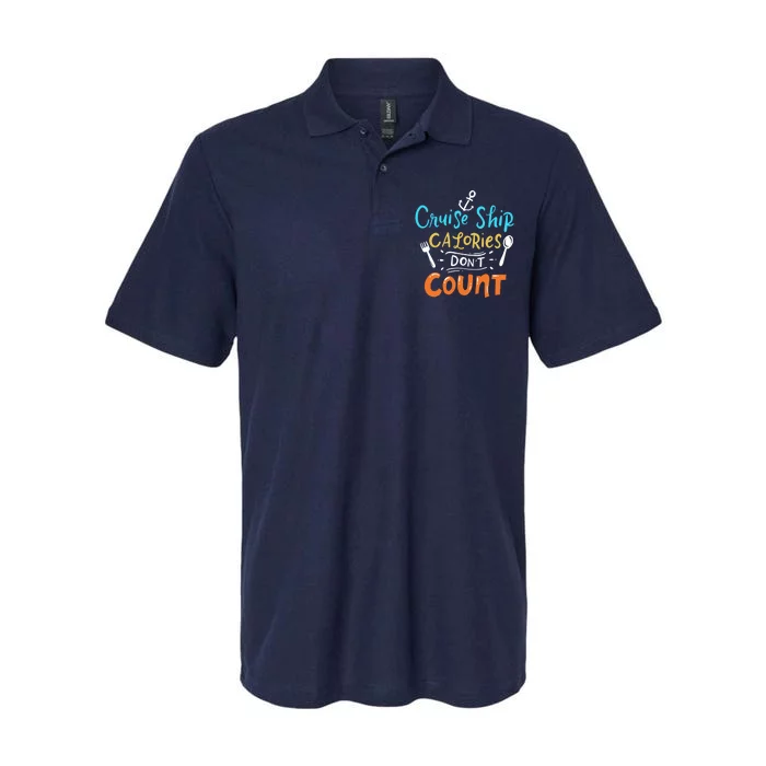 Cruise Ship Calories Don't Count Softstyle Adult Sport Polo